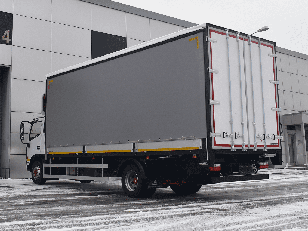 Бортовой тентованный фургон с шторой DongFeng C120L